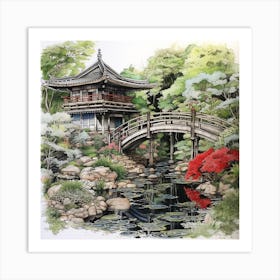 Japanese Gardens 1 Art Print