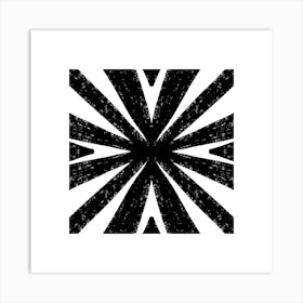 Grunge Starburst Art Print