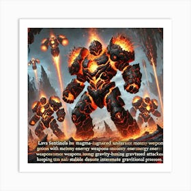 Lava Sentinels Heavy Ground Defense Art Print