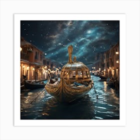 Venice At Night Art Print