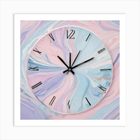 Triangle Geometric Clock Booble Marble Clock Frida Kahlo Clock Prismfold Clock Karma That Goes Around, Comes Around Circle Quote Clock Lucky Cat Clock (48) Art Print