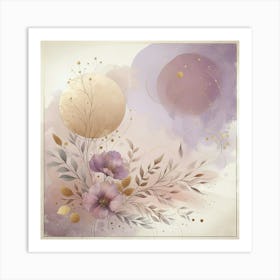 Lilac Flower Painting Art Print