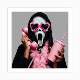 Pink Scream Art Print