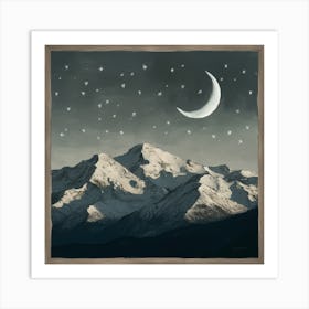 A Night In The Mountains (4) Art Print