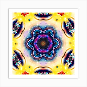 Psychedelic Mandala 37 Art Print