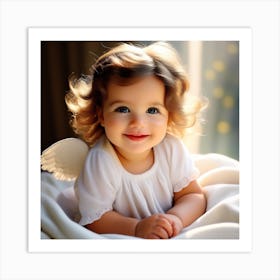 Angel Baby Girl 3 Art Print