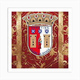 S.C. Braga Logo Wall Art 6 Art Print