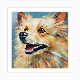 Spitz dog 1 Art Print