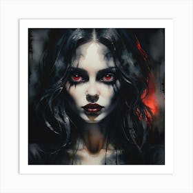 Devilish Girl Art Print