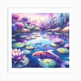 Koi Pond 2 Art Print