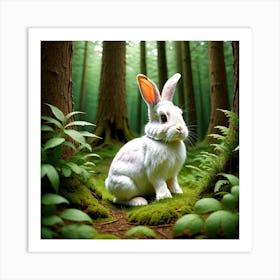 Rabbit In The Forest 2 Art Print