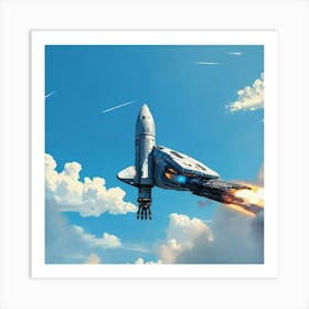 Space Shuttle Launch Poster