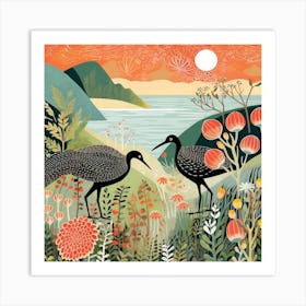 Bird In Nature Kiwi 2 Art Print