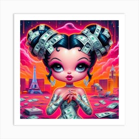 'Money Girl' 3 Art Print