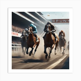 Horse Race 22 Art Print