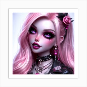 Gothic Doll 4 Art Print