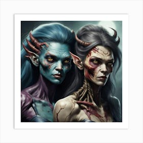 Two Demons Art Print