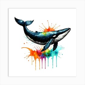 Whale Painting Art Print