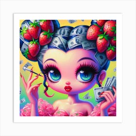 Strawberry Girl 1 Art Print