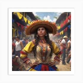 Colombian Festivities Trending On Artstation Sharp Focus Studio Photo Intricate Details Highly (19) Art Print