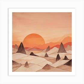 Abstract Landscape - Abstract Stock Videos & Royalty-Free Footage 4 Art Print