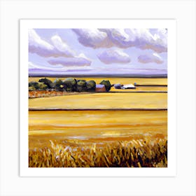 Painting Of Farmland Art Print