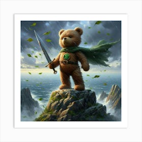 Teddy Bear With Sword 3 Art Print