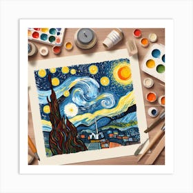 Van gogh girrasois  Art Print