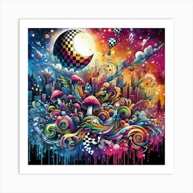 Psychedelic Art 38 Art Print