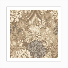 Create A Floral Ikat Border Toile Pattern 5 Art Print