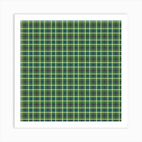 Plaid Fabric 198 Art Print