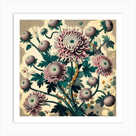 Japanese chrysanthemum 3 Art Print