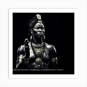 African Warrior Art Print