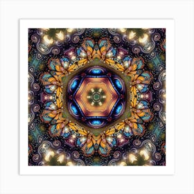 Psychedelic Mandala 25 Art Print