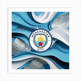 Manchester City F.C. Logo Wall Art 2 Art Print