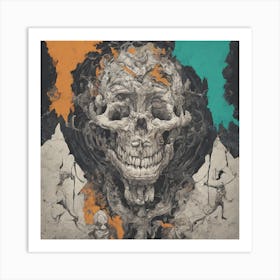 Skull Of The Dead, Abstract art Art Print