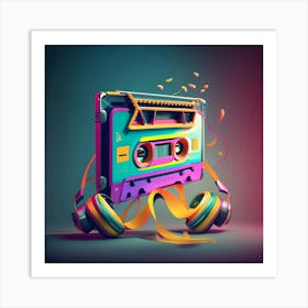 Cassette Art Art Print