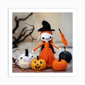 Halloween Doll Art Print