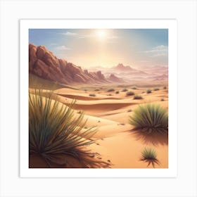 Desert Landscape 9 Art Print