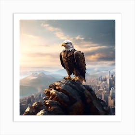 Eagle In The Sky Art Print