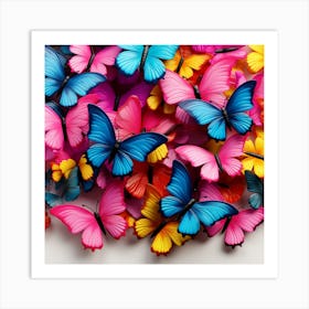 Colorful Butterflies 20 Art Print