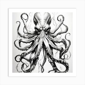 Octopus Canvas Art Art Print