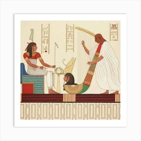 Egyptian Harp Art Print