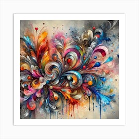 Color Abstraction 3 Art Print