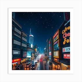 Night In Shanghai Art Print