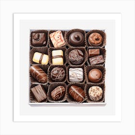 Chocolates In A Box 4 Art Print