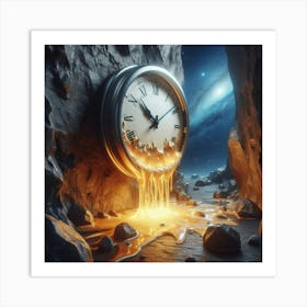 Melting time Art Print