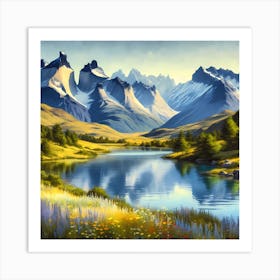 Mountain Landscape 2 Art Print