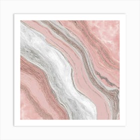 Pink Marble Wall Art Affiche