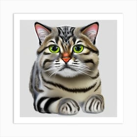 Tabby Cat Art Print